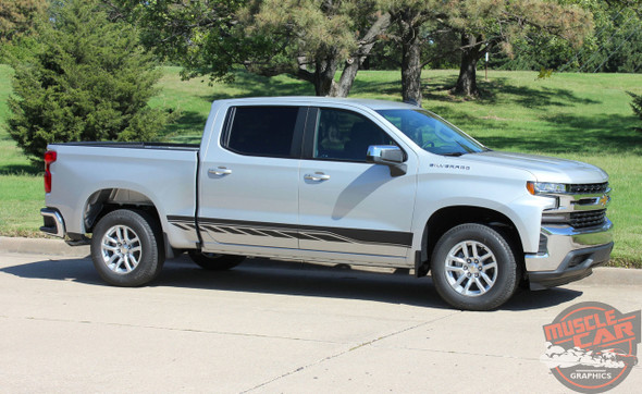 2021 2022 2023 2024 Chevy Silverado Lower Stripes SILVERADO ROCKER 2 2019-2021 2022 2023 2024